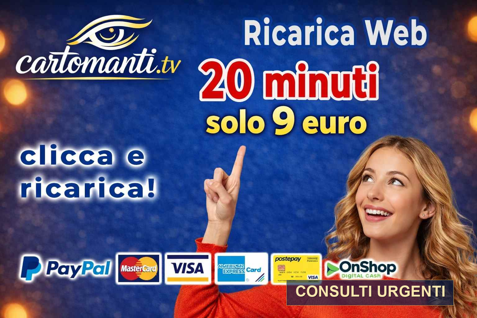 Ricarica web cartomanzia a basso costo con pagamenti sicuri